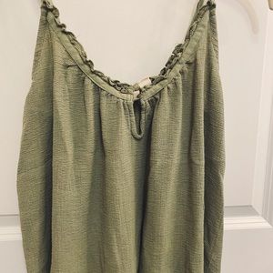 Green Flowy Top